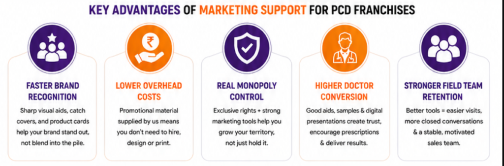 Key Advantages of Marketing Support for PCD Franchises