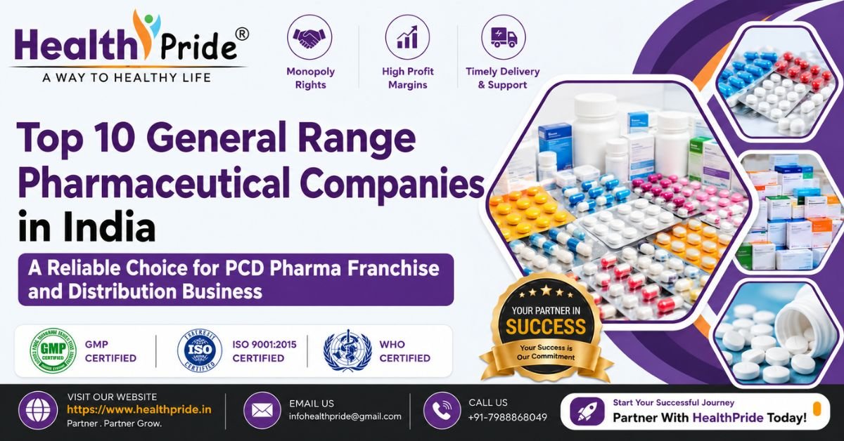 Top 10 General Range Pharmaceutical Companies in India 